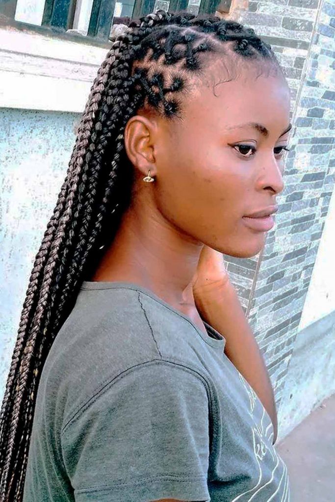 Crisscross Box Braids