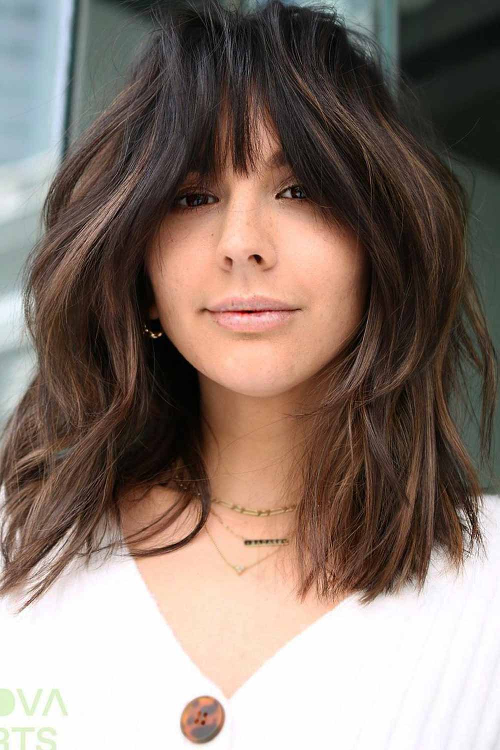 51 Trendy & Easy Long Layered Hair with Bangs for 2023
