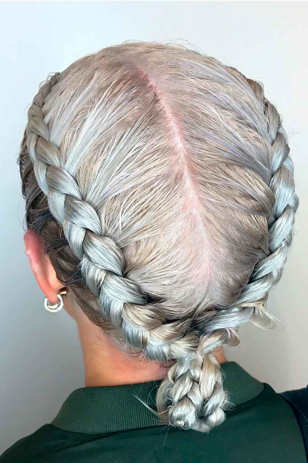 Middle Parted Double Braids