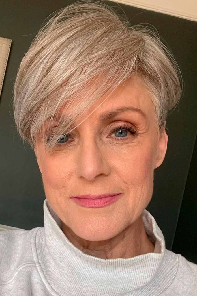Textured Short Haircuts For Older Women