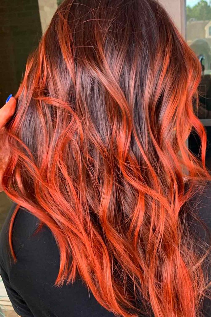 Indian Red And Brown Hair Color