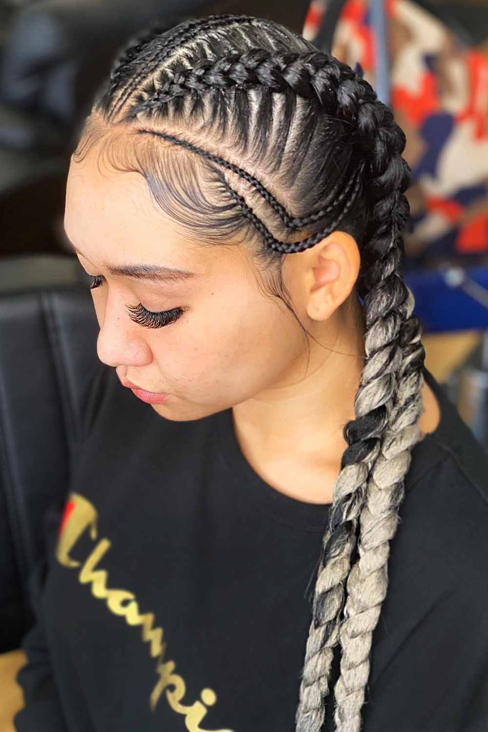 hairstyles braids with weave