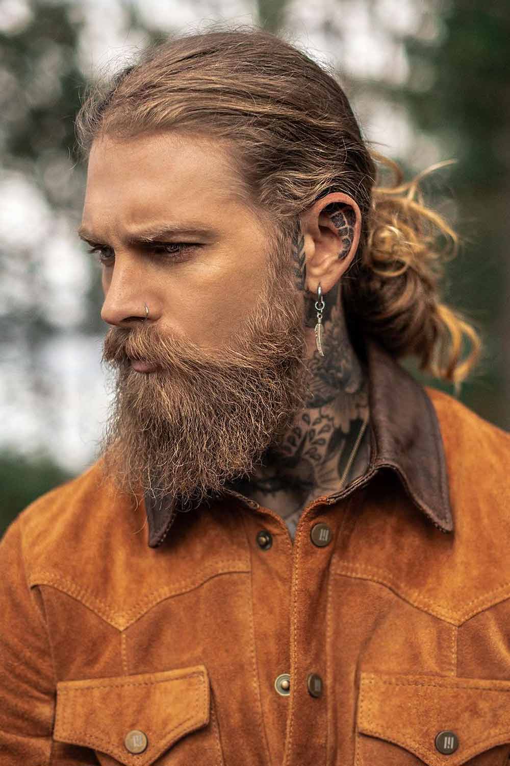 Massive Low Bun #longhaircutformen #longhairstyle #lowbun