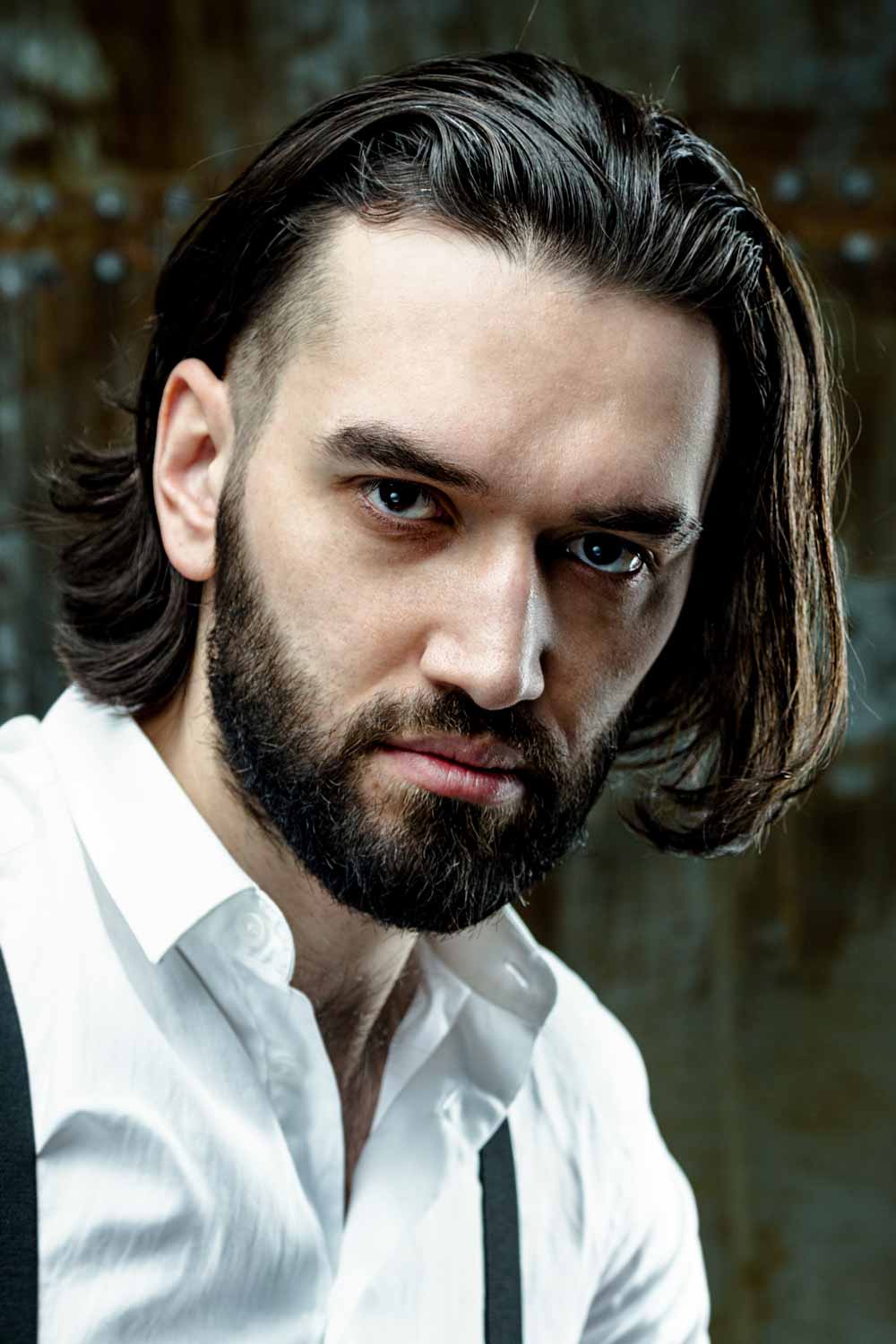 Long Hairstyles For Men Guide Slick Back Wavy Black 