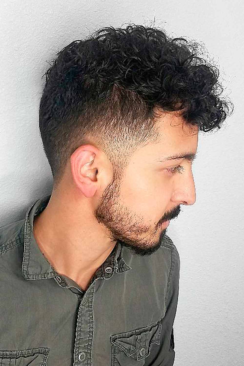 Mid Length Curly Mohawk