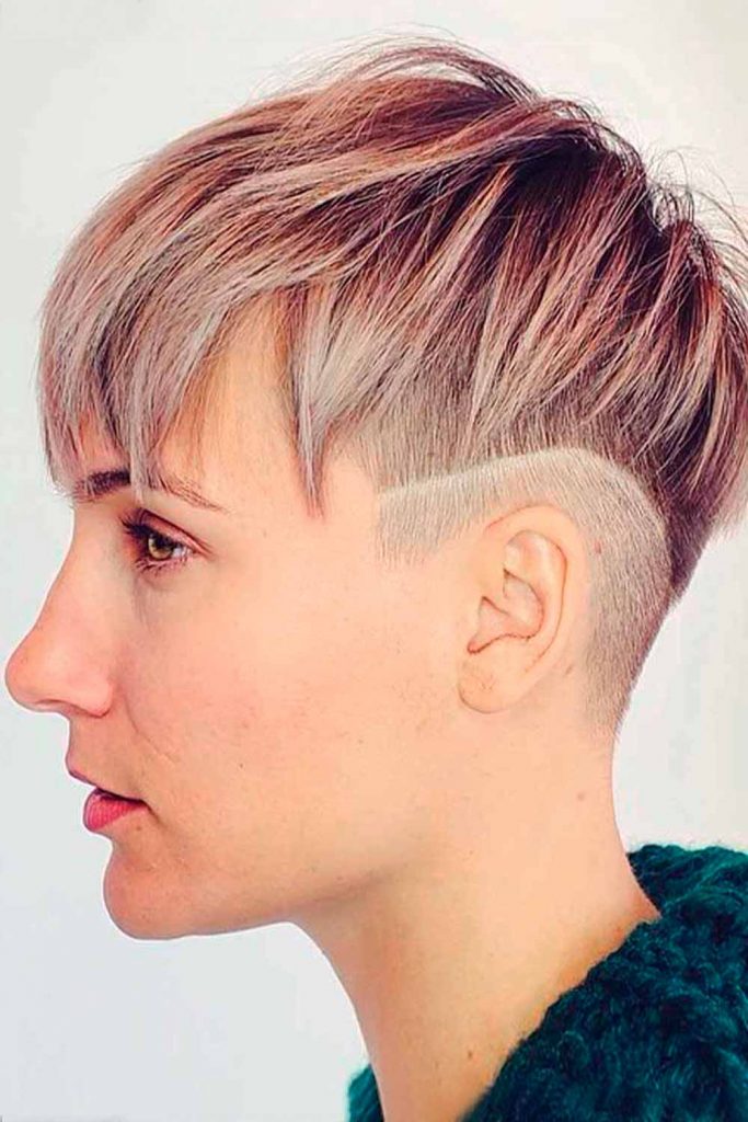 Androgynous Cut With Undercut #androgynoushaircuts #androgynoushairstyles