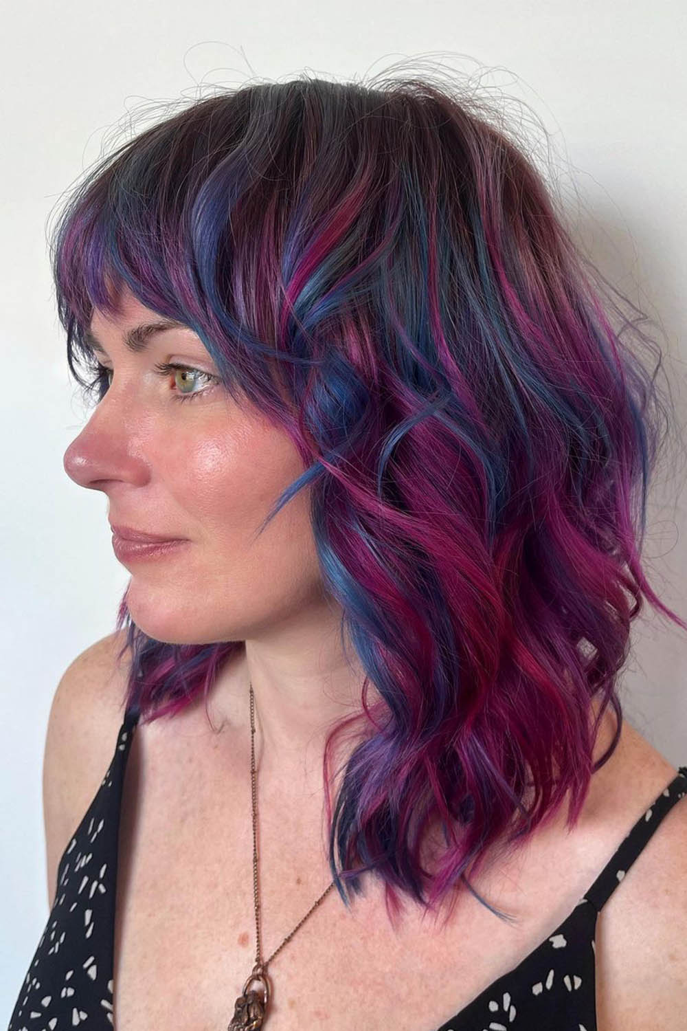 Colorful Beach Waves Hairstyle