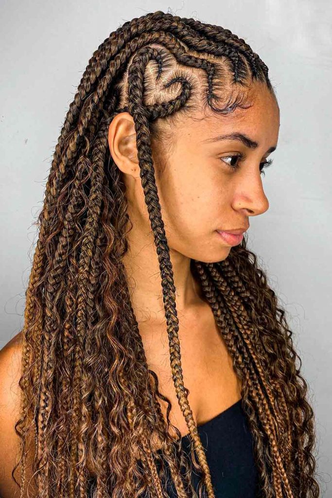 Fulani Goddes Braids #braidedhairstyles #braids