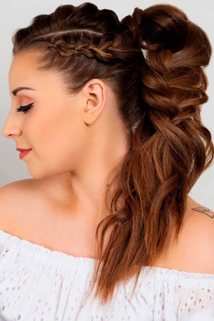 Dragon Braid Ponytails #braidedhairstyles #braids