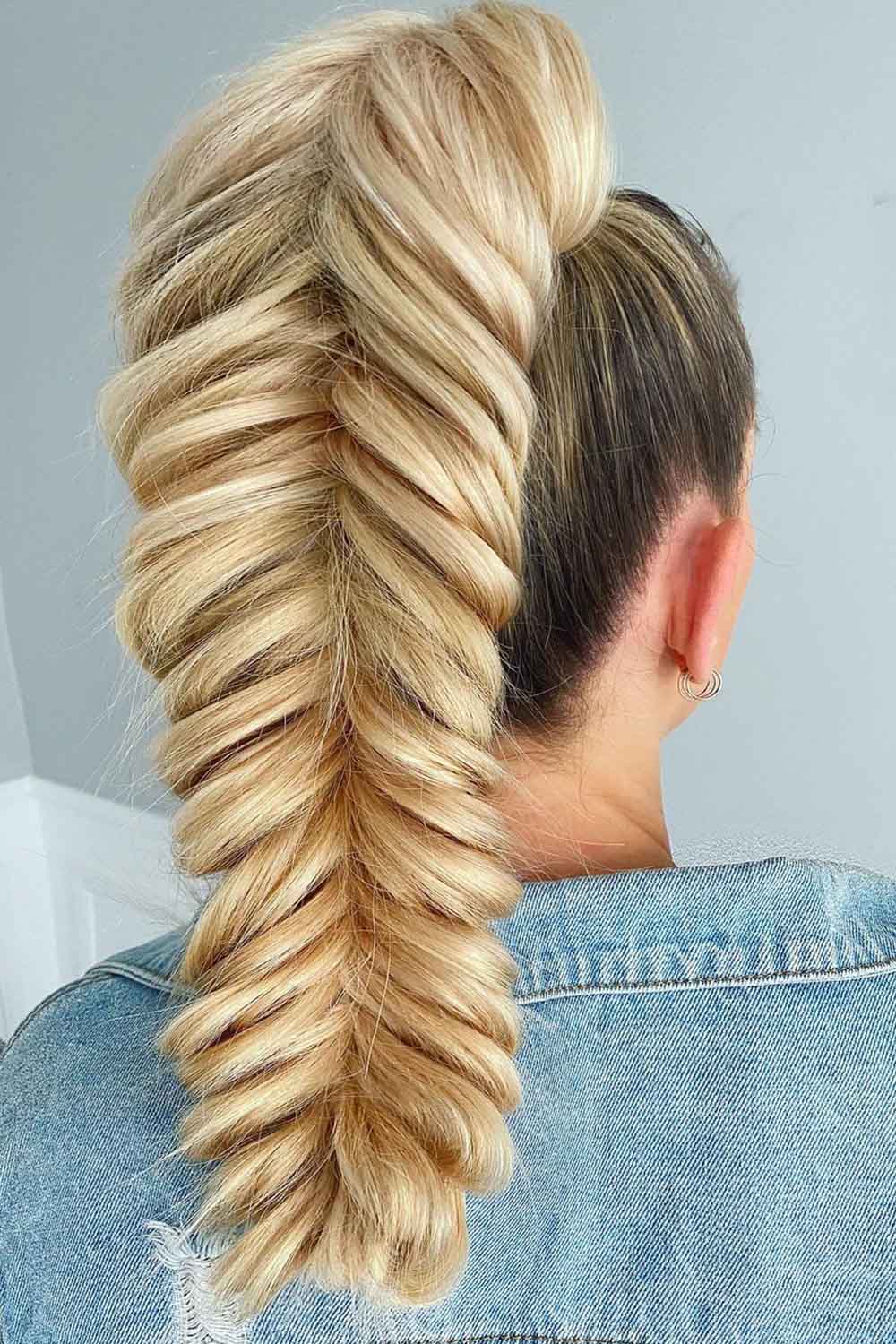 Braided Blonde Ponytail