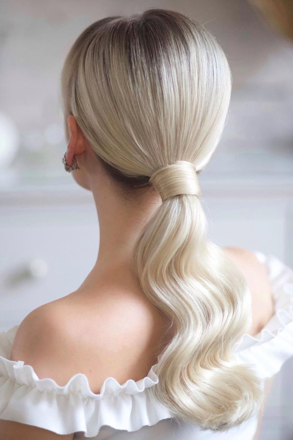 Low Ponytail for Blonde Hair