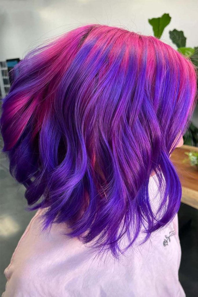 Pink and Violet Hair Combo