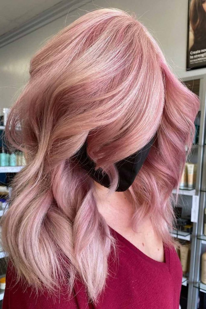Blonde to Pink Ombre Hair Color