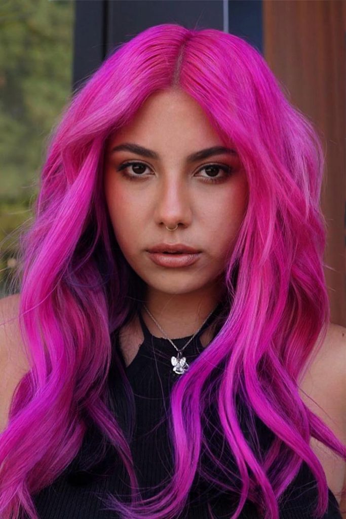 Tropical Punch Pink Hairstyle