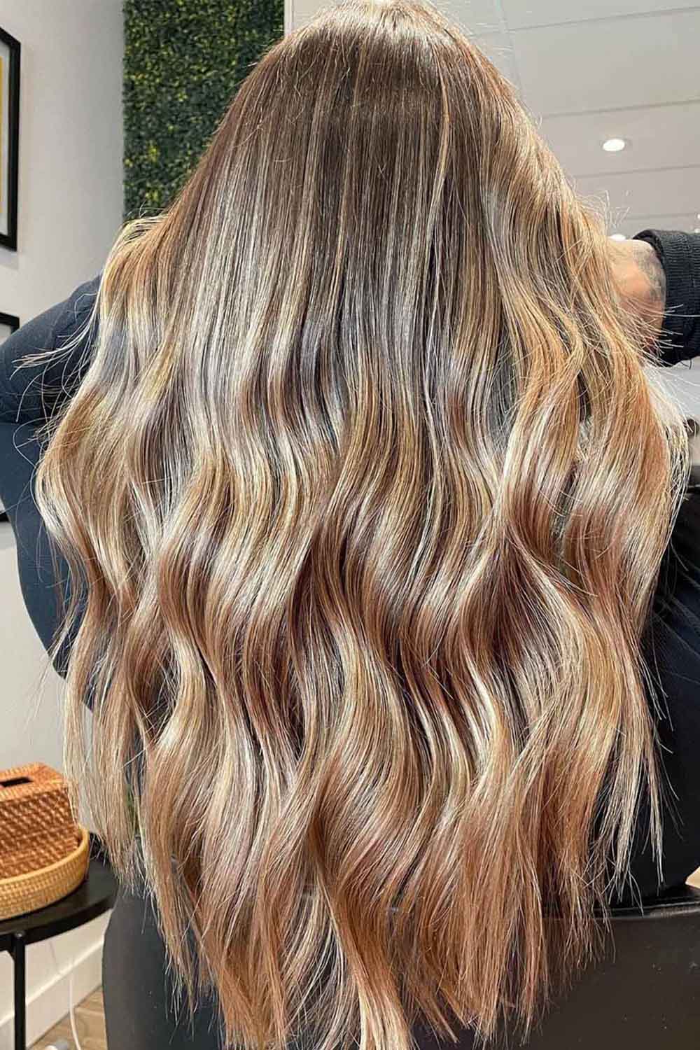 Caramel Highlights with Dark Roots
