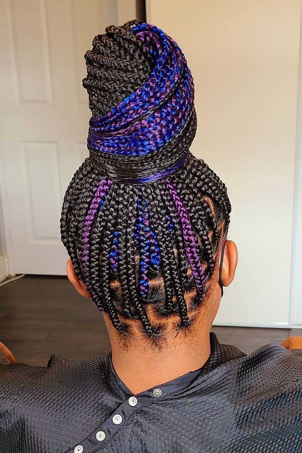 Peekaboo Braids with Updo