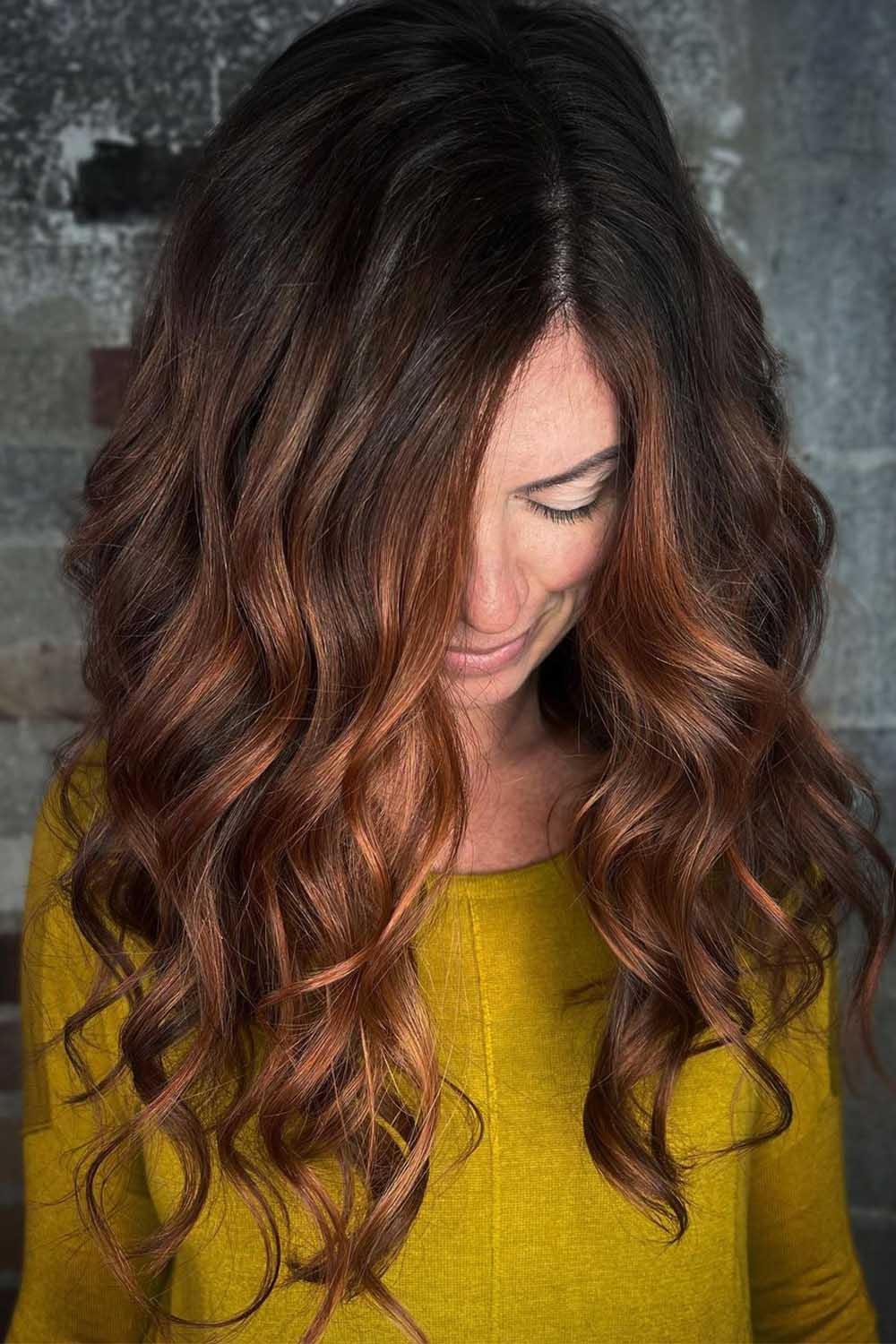 Brown Ombre Fall Hair