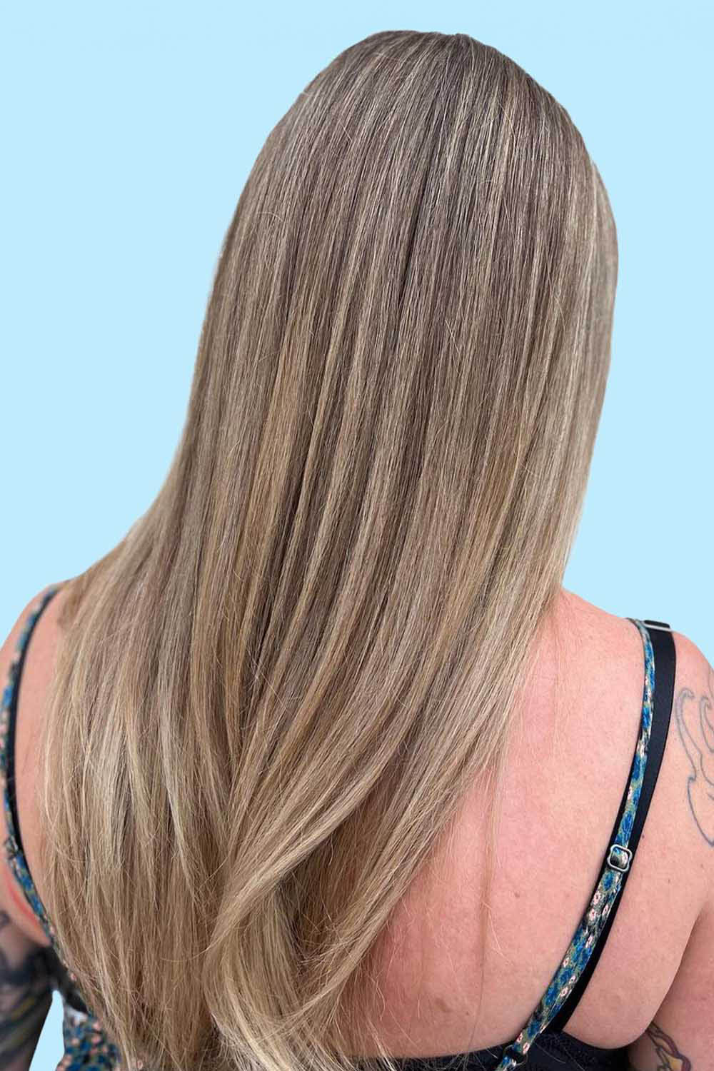 Ashy Blonde Long Hair with Highlights