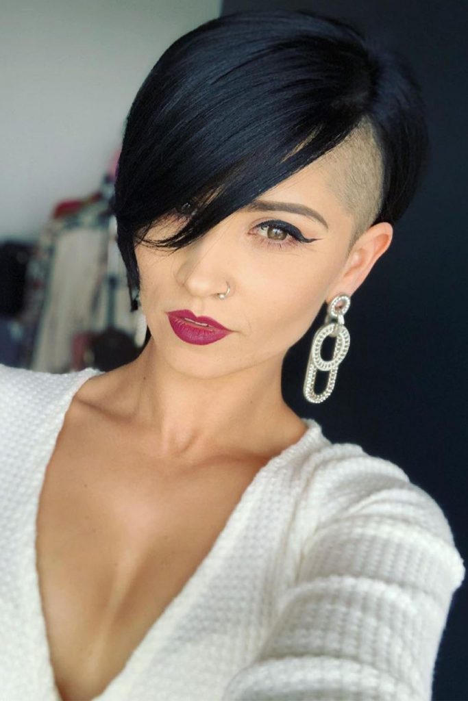 Bold Pixie With Long Bang