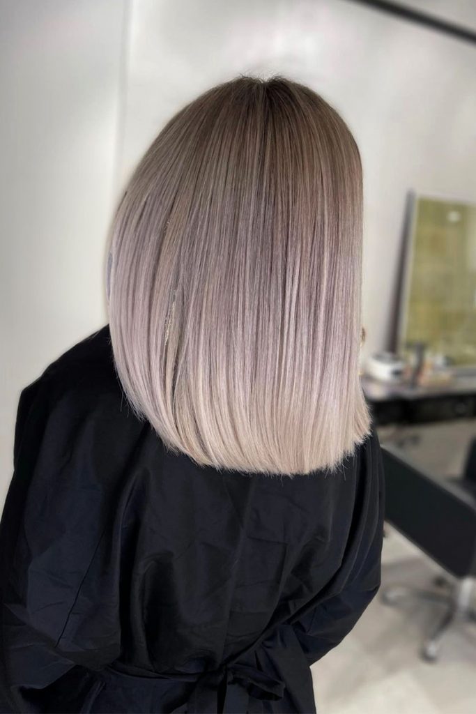 Icy Blonde with Dark Roots
