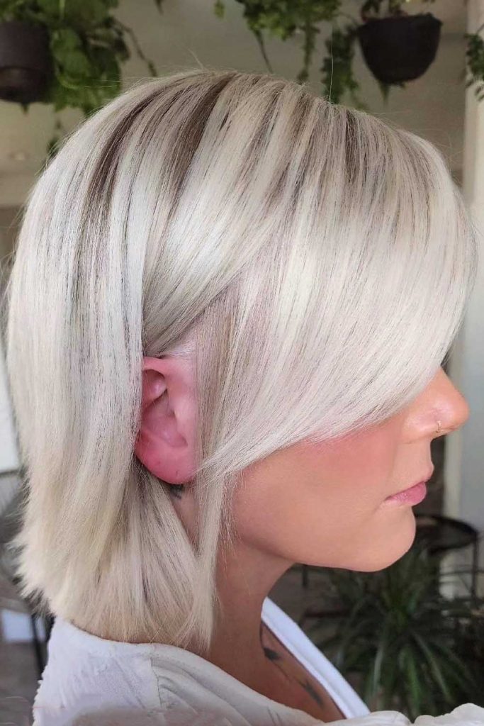 Silk and Shiny Ash Blonde Hair