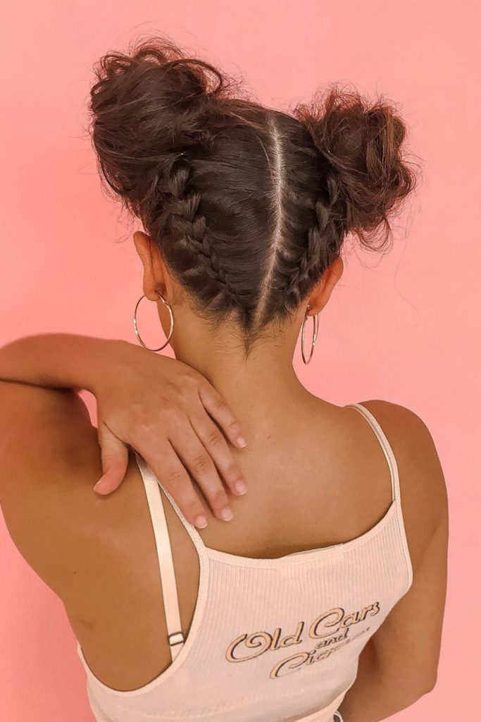 Easy Braided Hairstyles With Buns