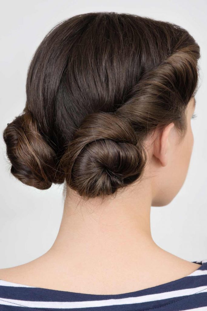 Twisted Low Buns