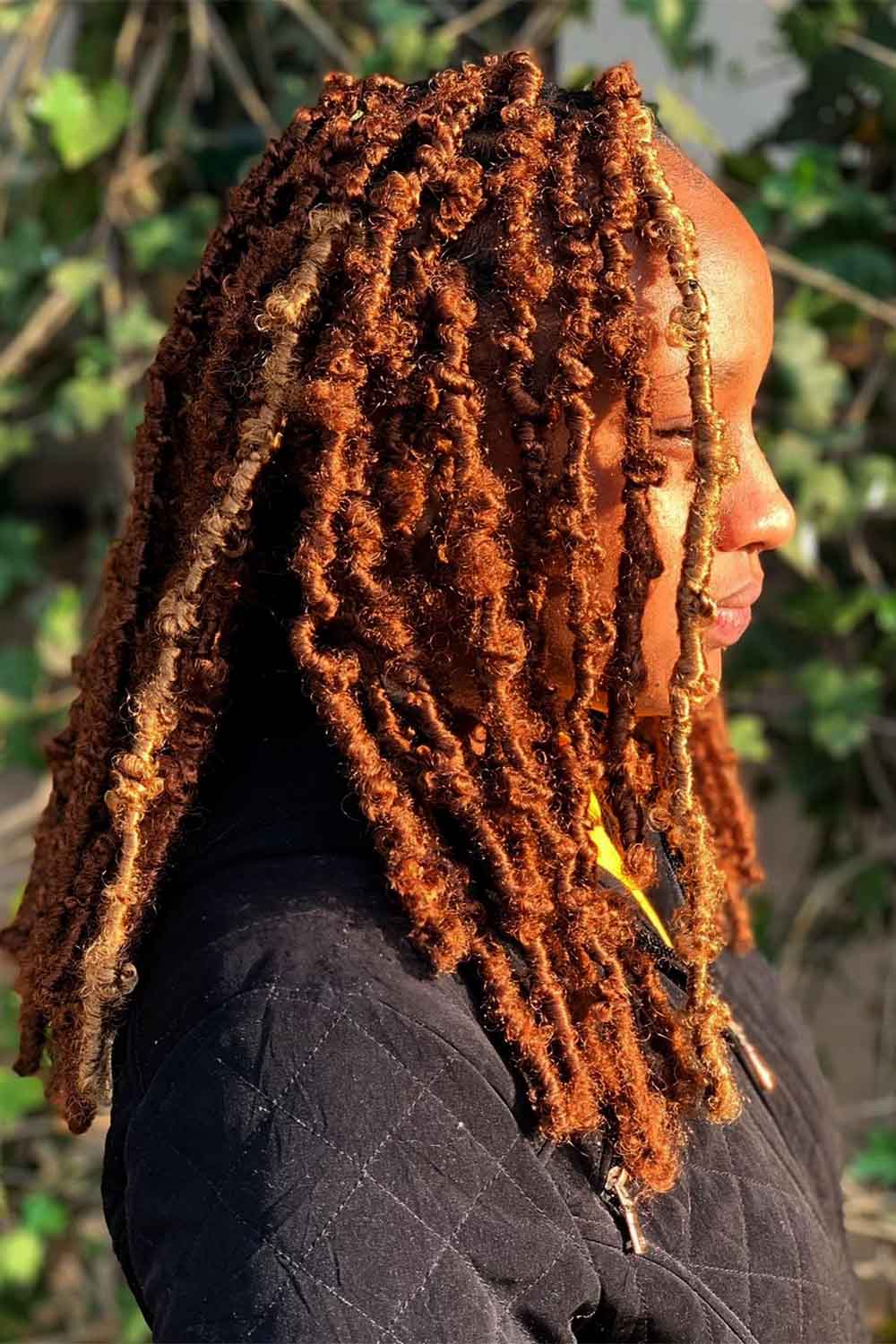 Medium Caramel Butterfly Locs