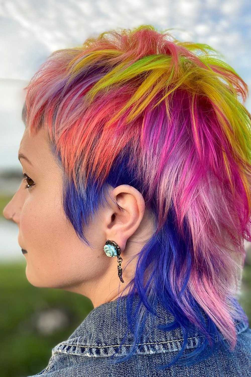 Modern Mullets with Splash of Colors