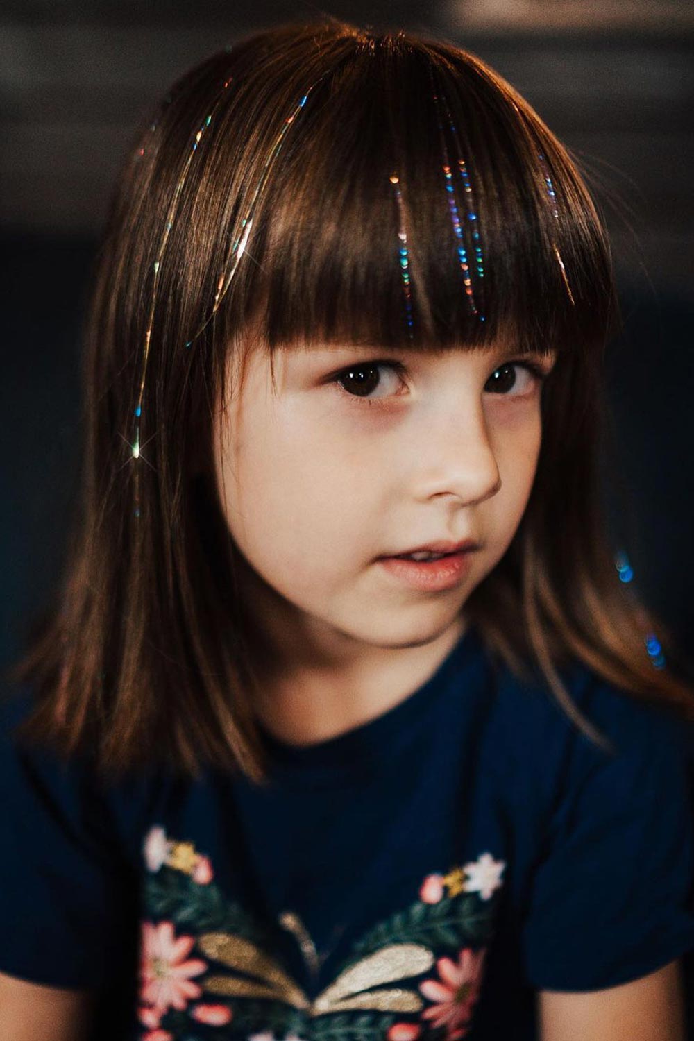 Cute Little Girl Hairstyles with Hair Sparkles