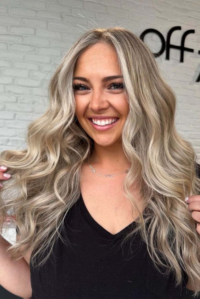 Beachy Waves With Icy Highlights