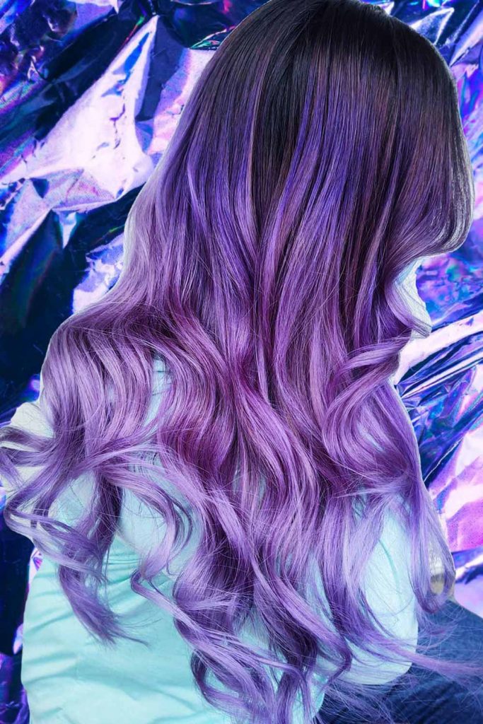 Deep and Dark Lavender Hair