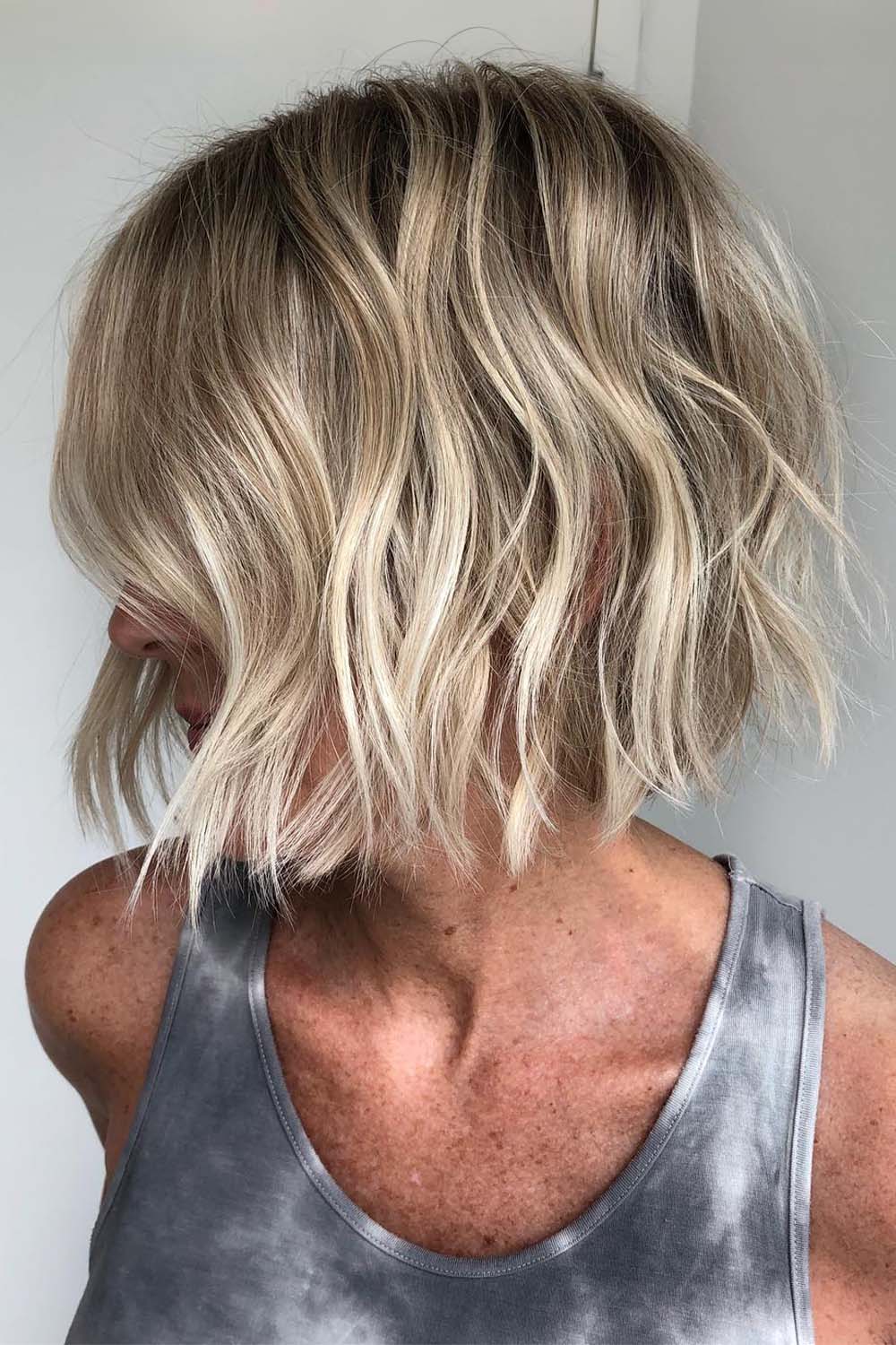 Balayage Platinum Bob