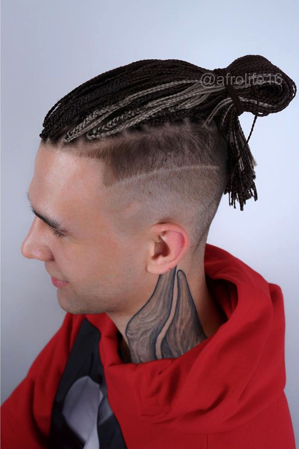 Braided Style With Undercut Fade
