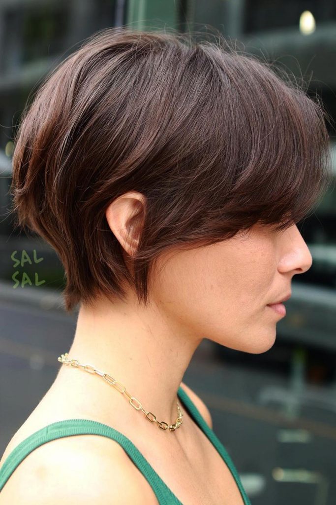 Layered Long Pixie Hairstyle