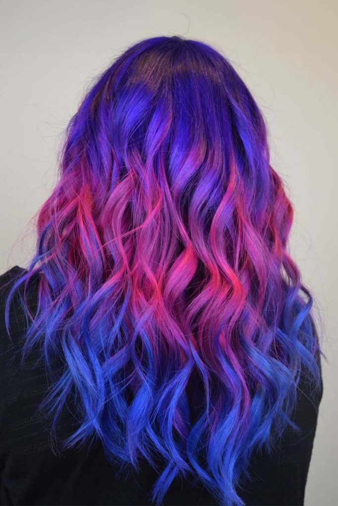 Blue With Purple Hair