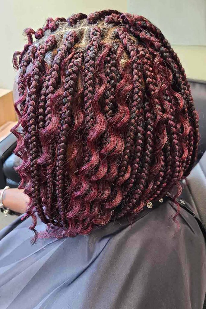 Short Boho Braids #bohobraids #bohemianbraids #braids