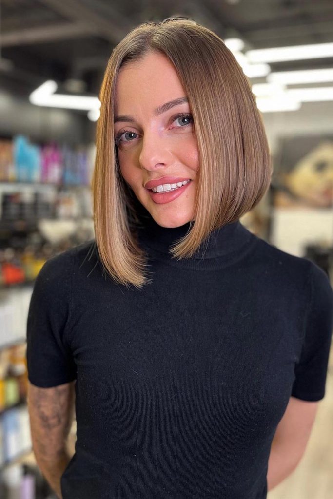 Classic Straight Lob Haircut