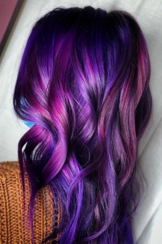 35 Unique Purple and Black Hair Combinations