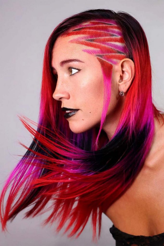 Inspirational Red And Purple Hair