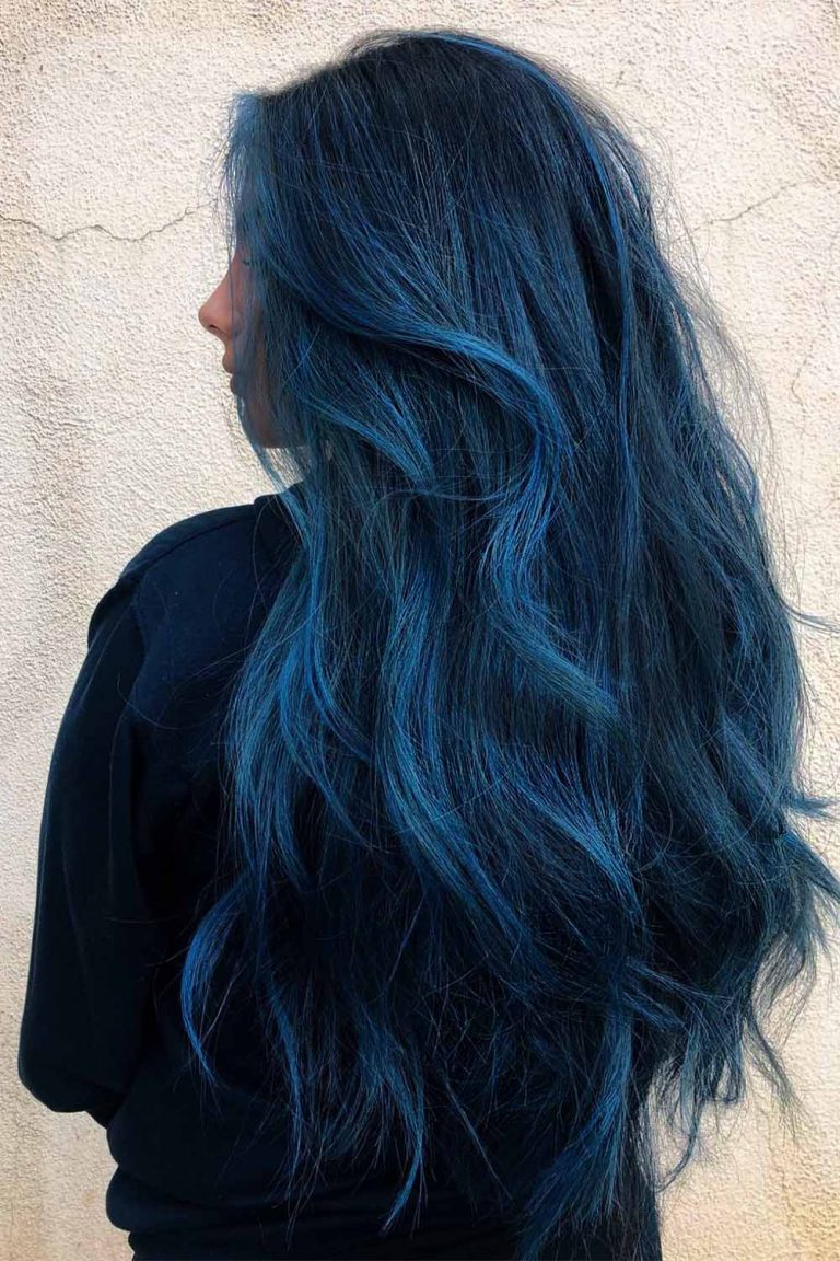 50 Tasteful Blue Black Hair Color Ideas To Try In Any Season