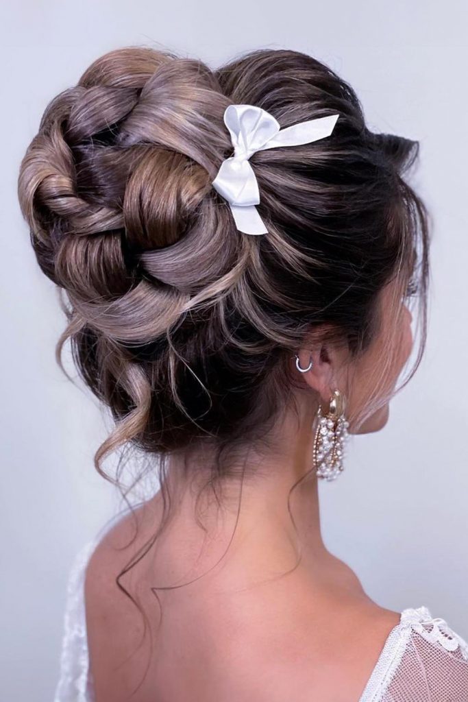 Fascinating Braided High Bun