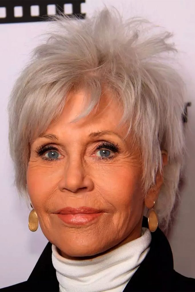The Latest Silver Pixie Style by Jane Fonda