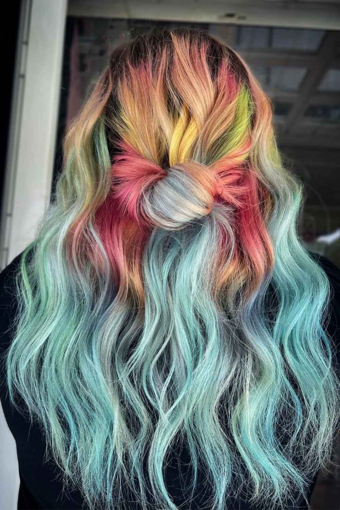 Half Up Mermaid Hairstyle 