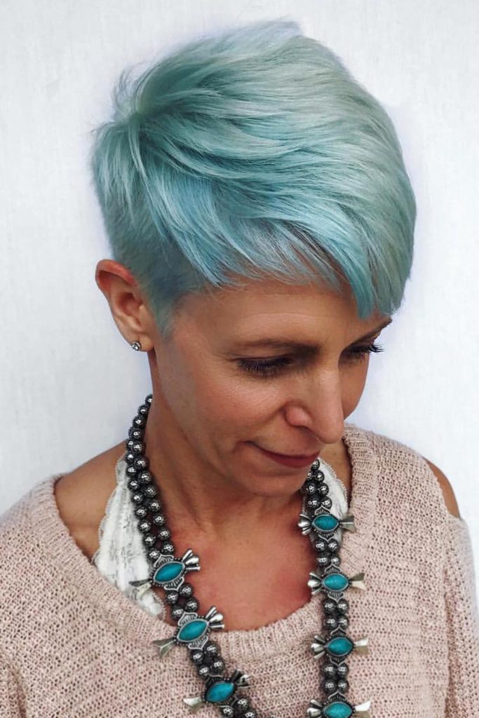 Sky Blue Pixie Style by Chris Jones