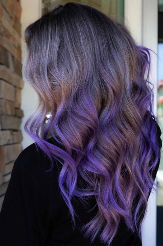 22 Exotic Shades Of Purple Ombre Hair