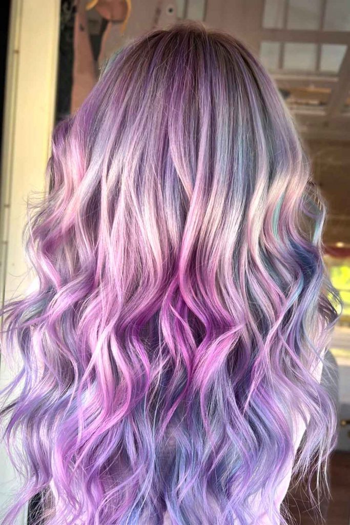 Silver and Lavender Hair Color Hues