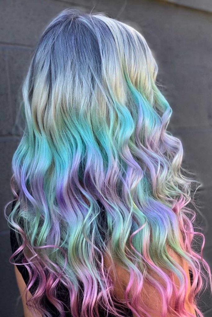 Blue and Purple Ombre