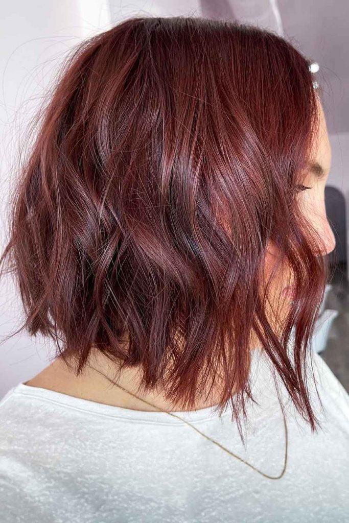 Cherry Brown Hair Color #trendyhair #wintercolorshair #wintercolors
