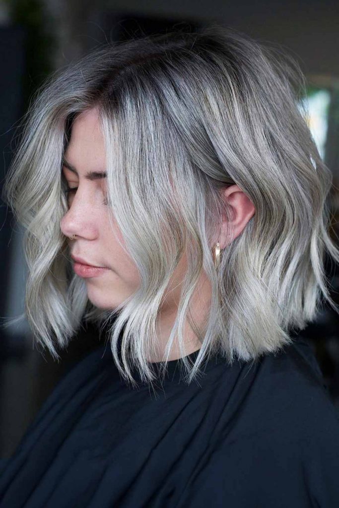 Grey Hair Color For Winter #trendyhair #wintercolorshair #wintercolors